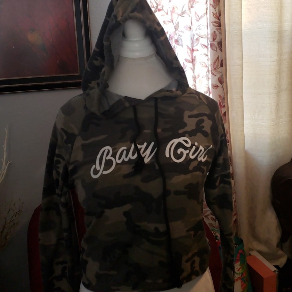 Camo baby girl hoodie